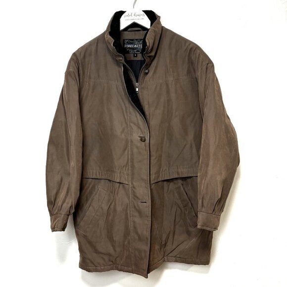 Forecaster Boston Brown Canvas Barn Coat Vintage Chore Jacket Utility Workwear S - Picture 1 of 9